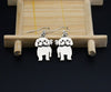 Shih Tzu Dog Drop Earrings