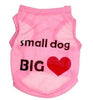 Heart Printed Polyester Pet Vest