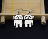Shih Tzu Dog Drop Earrings
