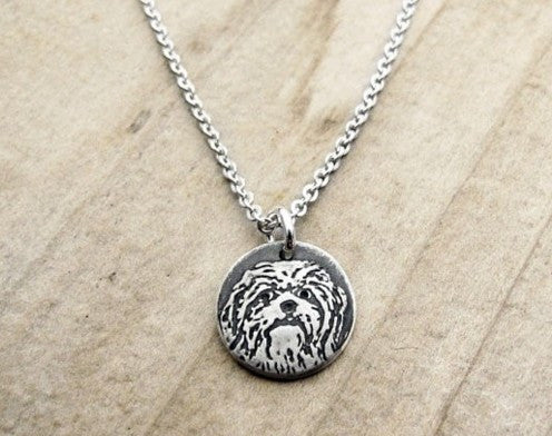 Tiny Shih Tzu necklace
