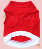 Cotton Vest Shirt Big Red Marks
